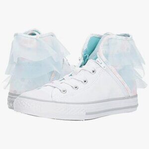 Converse Girls CTAS Block Party High Top Lace up Shoes size 5 NWT in box